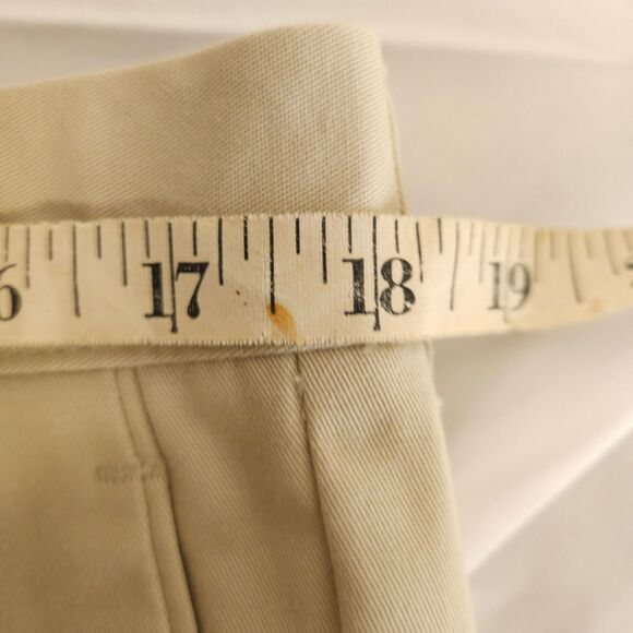 NWT Dockers Mens 36x34 Beige  Relaxed Fit Pleated Cuffed Chino Khaki Pants - Picture 6 of 8